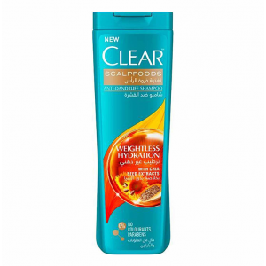 CLEAR SCALP FOODS ANTI-DANDRUFF WEIGHTLESS HYDRATION SHAMPOO WITH CHIA SEED EXTRACTS 400 ML